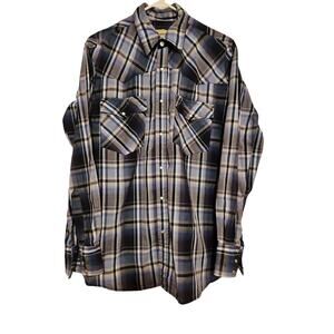 Bit and Bridle Long Sleeve Snap Button Country Shirt
